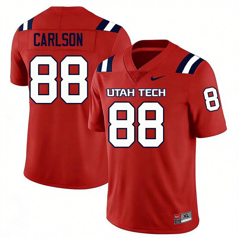 Utah Tech Trailblazers #88 Cody Carlson College Football Jerseys,Uniforms Stitched-Red